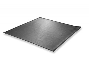 Homeroots 5' Charcoal Square Indoor Outdoor Area Rug  Textiline 372258