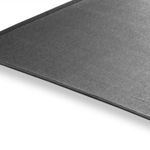 Homeroots 5' Charcoal Square Indoor Outdoor Area Rug  Textiline 372258