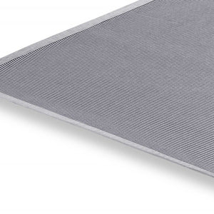 Homeroots 5' Light Gray Square Indoor Outdoor Area Rug  Textiline 372259