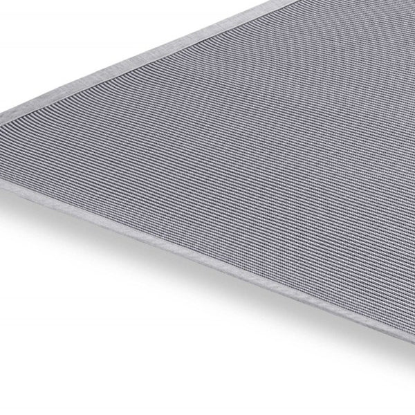 Homeroots 5' Light Gray Square Indoor Outdoor Area Rug  Textiline 372259