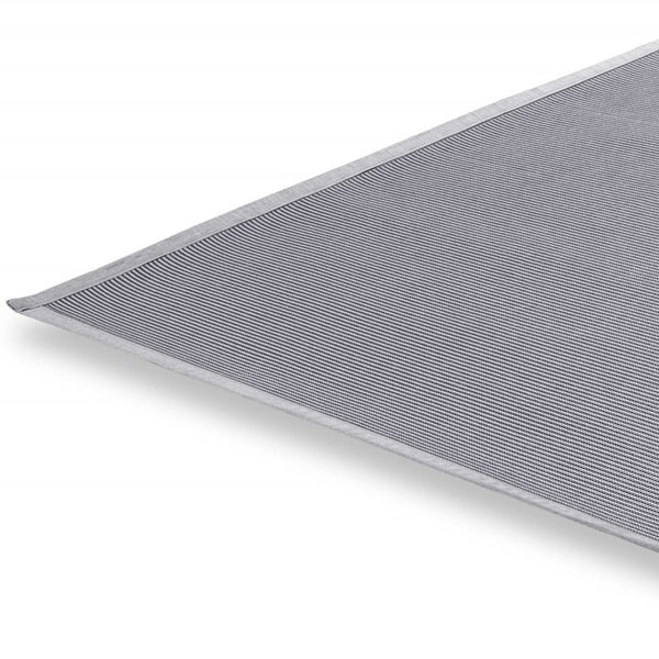 Homeroots 5' Light Gray Square Indoor Outdoor Area Rug  Textiline 372259