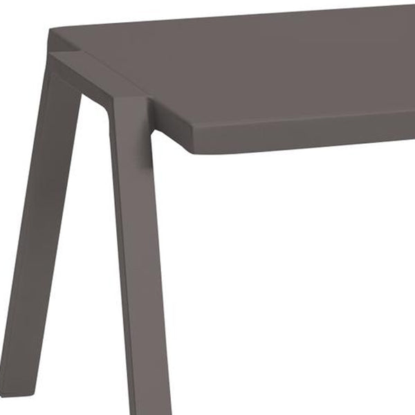 Homeroots 16" Taupe Aluminum End Table   372271