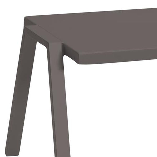 Homeroots 16" Taupe Aluminum End Table   372271