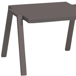 Homeroots 16" Taupe Aluminum End Table   372271
