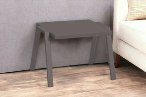 Homeroots 16" Taupe Aluminum End Table   372271
