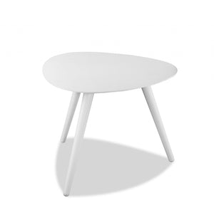 Homeroots 16" White Aluminum End Table   372273