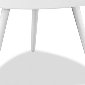 Homeroots 16" White Aluminum End Table   372273