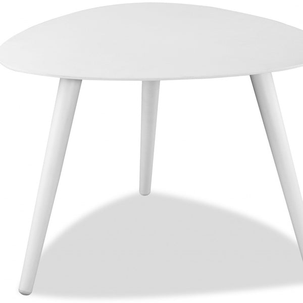 Homeroots 16" White Aluminum End Table   372273