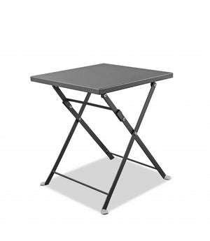 Homeroots 18" Gray Stainless Steel Square End Table   372275