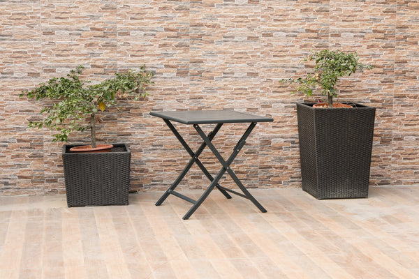 Homeroots 18" Gray Stainless Steel Square End Table   372275