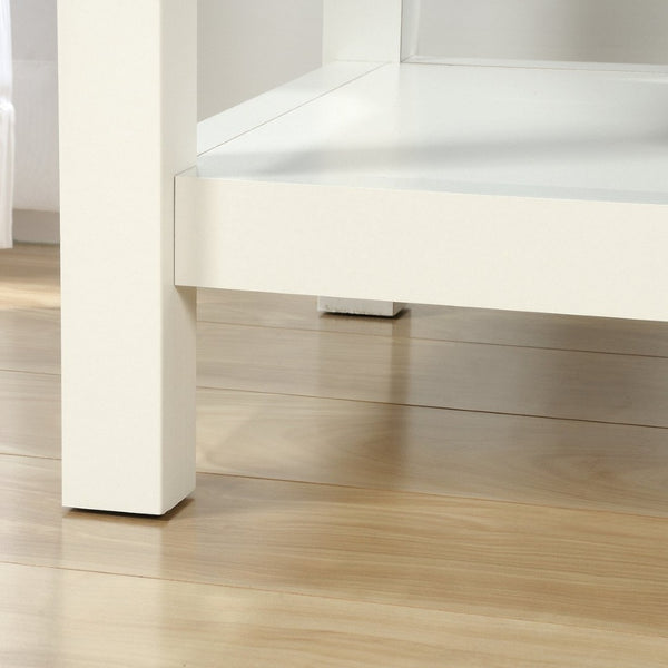 English Elm Storage Cabinet: Sleek White Finish With Adjustable Shelves For Versatile Home Organization Solutions B356P402816-GIGA