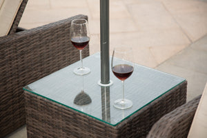 Homeroots 78" Set Of Two Brown Indoor Outdoor Chaise Lounge With Beige Cushion  Rattan 372317