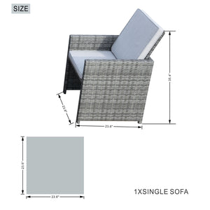 Homeroots 11 Piece Clear And Gray Glass Dining Set  Polyethylene 372320