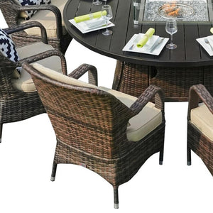 50000 Btu Aluminum Round Propane Fire Pit for Outdoor Patio Entertaining