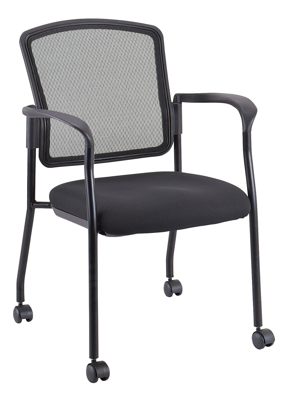 Homeroots Black Mesh Rolling Office Chair  Plastic 372335