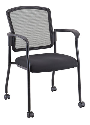 Homeroots Black Mesh Rolling Office Chair  Plastic 372335