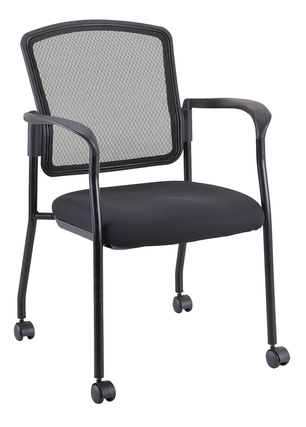Homeroots Black Mesh Rolling Office Chair  Plastic 372335
