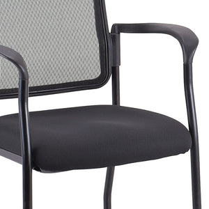 Homeroots Black Mesh Rolling Office Chair  Plastic 372335