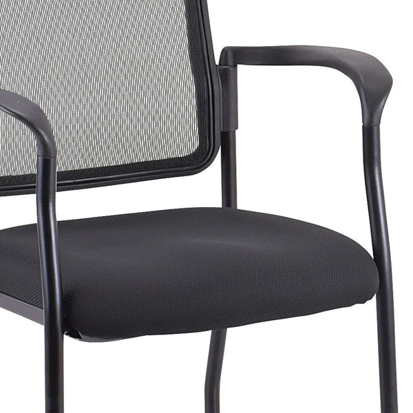 Homeroots Black Mesh Rolling Office Chair  Plastic 372335