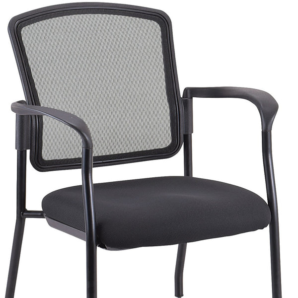 Homeroots Black Mesh Rolling Office Chair  Plastic 372335