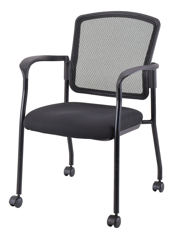 Homeroots Black Mesh Rolling Office Chair  Plastic 372335