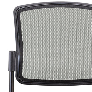 Homeroots Black Mesh Rolling Office Chair  Plastic 372336