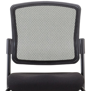 Homeroots Black Mesh Rolling Office Chair  Plastic 372336