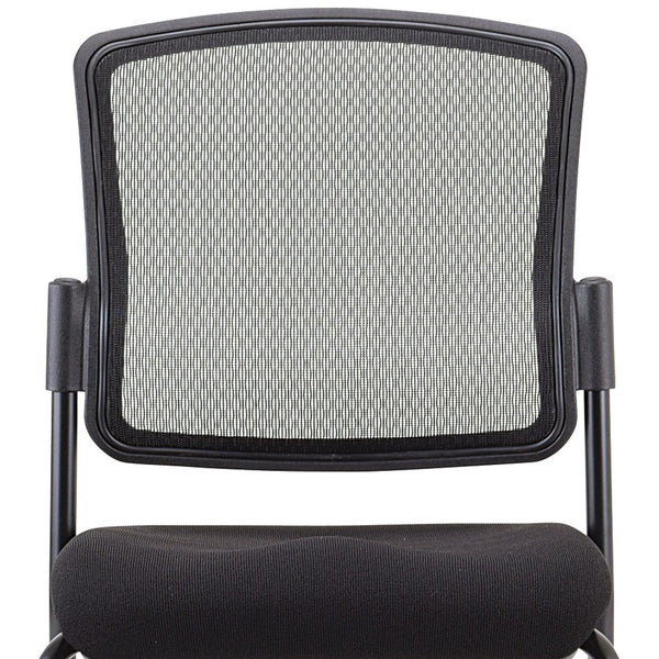 Homeroots Black Mesh Rolling Office Chair  Plastic 372336