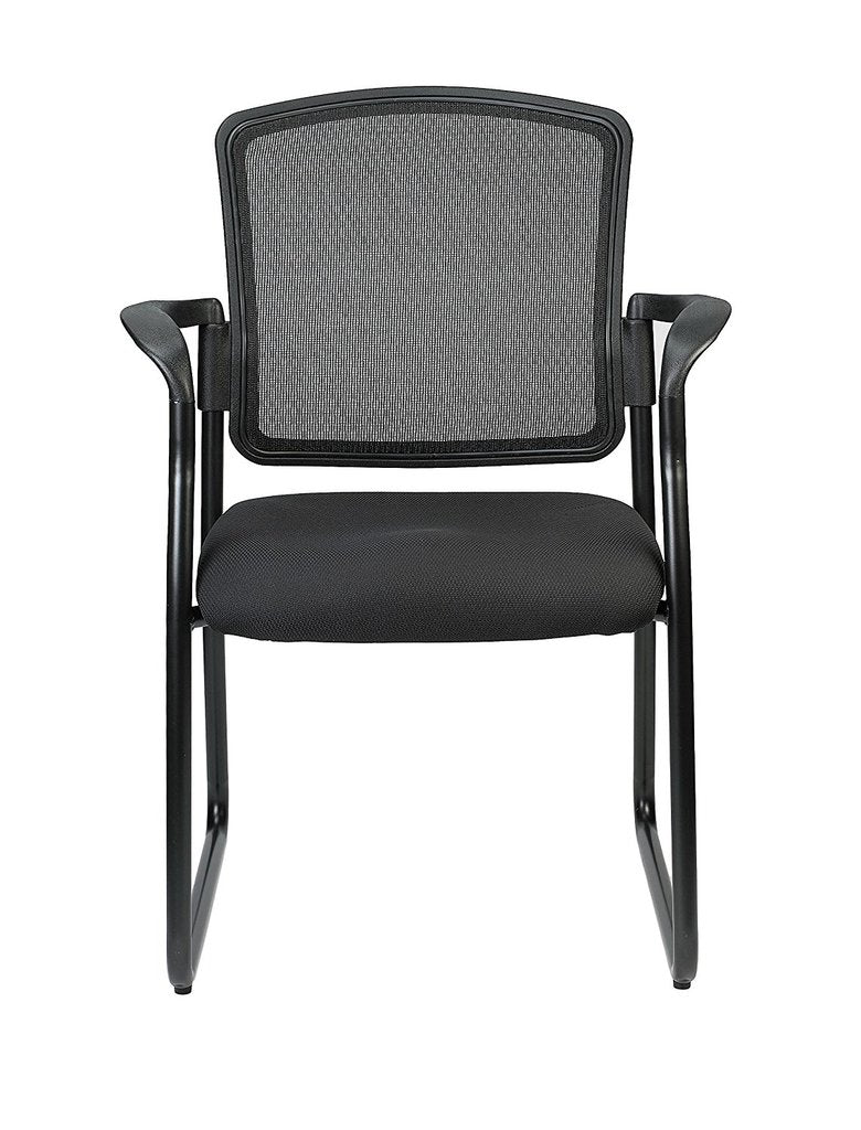 Homeroots Black Mesh Office Chair  Plastic 372337