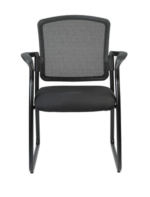 Homeroots Black Mesh Office Chair  Plastic 372337