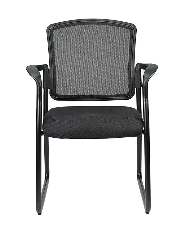 Homeroots Black Mesh Office Chair  Plastic 372337