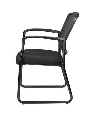 Homeroots Black Mesh Office Chair  Plastic 372337