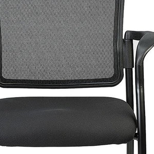 Homeroots Black Mesh Office Chair  Plastic 372337