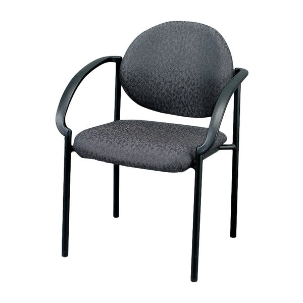 Homeroots Set Of Two Charcoal Fabric Office Chair  Jute 372344