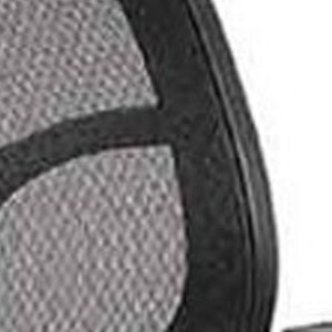 Homeroots Black Adjustable Swivel Mesh Rolling Drafting Chair  Plastic 372349