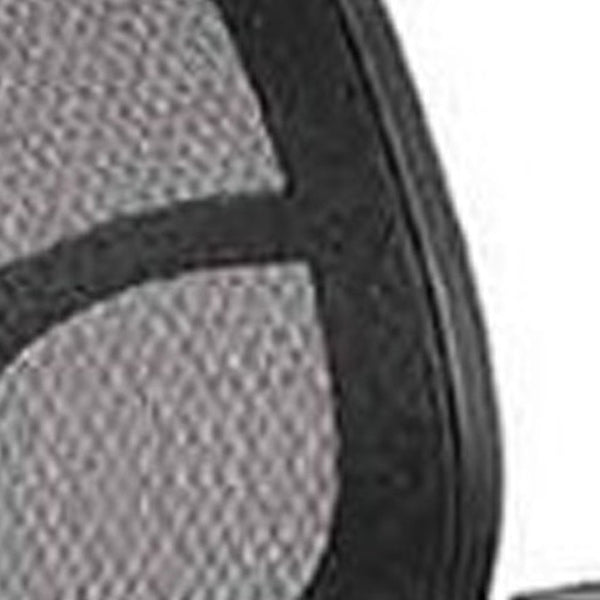 Homeroots Black Adjustable Swivel Mesh Rolling Drafting Chair  Plastic 372349