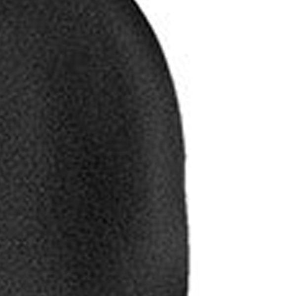 Homeroots Charcoal And Black Adjustable Swivel Fabric Rolling Office Chair Black Jute 372358