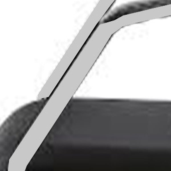 Homeroots Black And White Plastic Rolling Office Chair  Plastic 372365