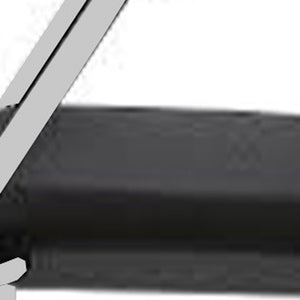 Homeroots Black And Silver Plastic Office Chair  Plastic 372366