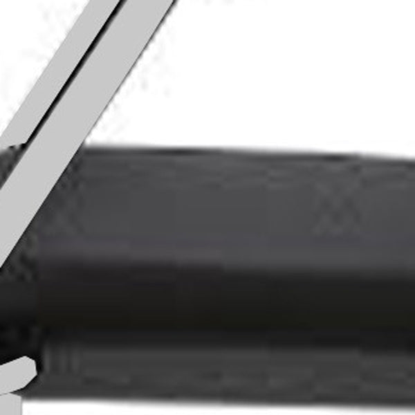 Homeroots Black And Silver Plastic Office Chair  Plastic 372366