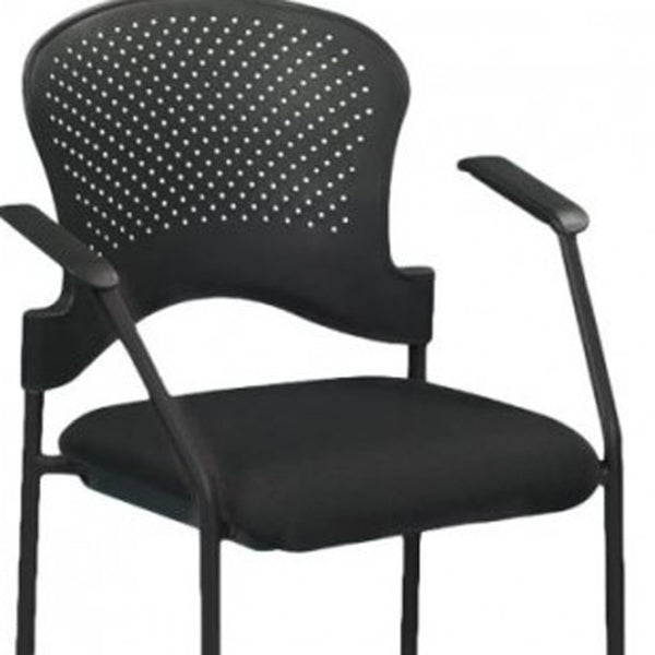 Homeroots Black Plastic Rolling Office Chair  Plastic 372367