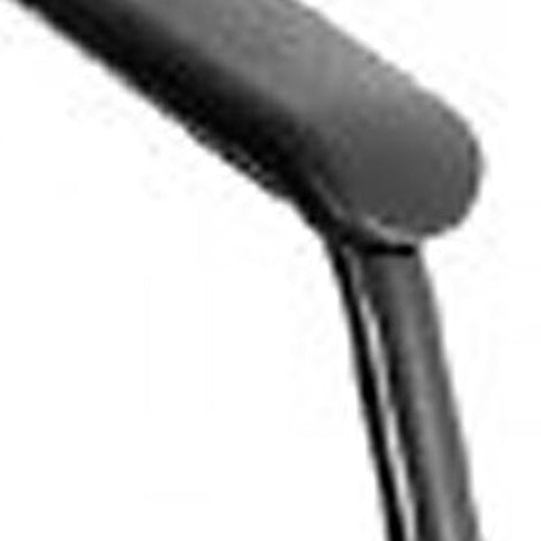 Homeroots Black Plastic Office Chair  Plastic 372368