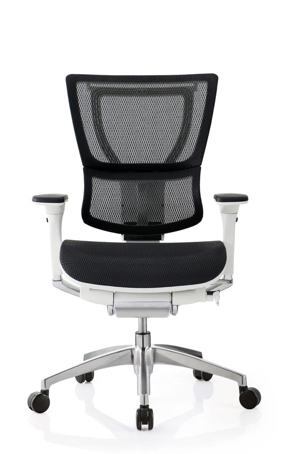 Homeroots Black And White Adjustable Swivel Mesh Rolling Office Chair White Plastic 372372