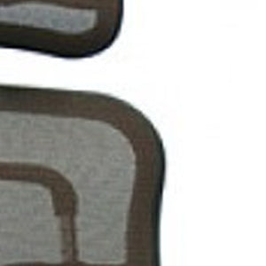 Homeroots Black And Silver Adjustable Swivel Mesh Rolling Executive Office Chair Black Plastic 372396