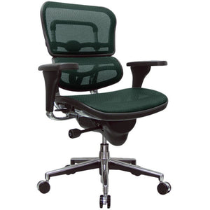 Homeroots Green And Silver Adjustable Swivel Mesh Rolling Office Chair Green Plastic 372400