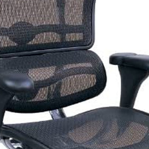 Homeroots Black And Silver Adjustable Swivel Mesh Rolling Office Chair Black Plastic 372402