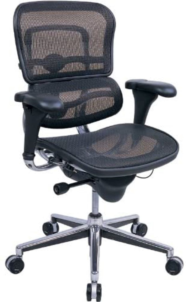 Homeroots Black And Silver Adjustable Swivel Mesh Rolling Office Chair Black Plastic 372402