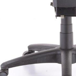 Homeroots Black Adjustable Swivel Fabric Rolling Conference Office Chair  Plastic 372409