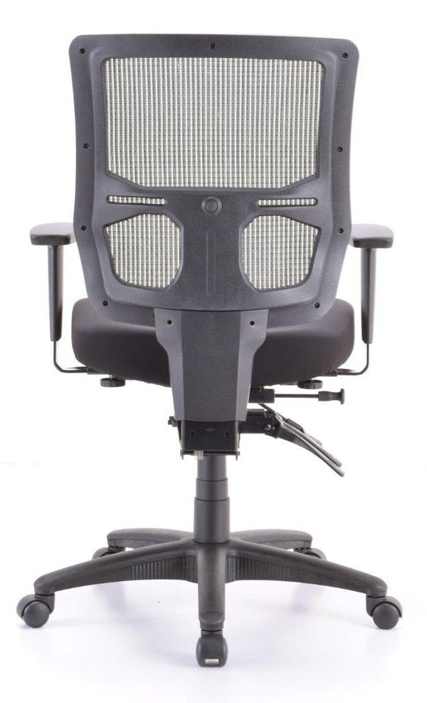 Homeroots Gray Adjustable Swivel Mesh Rolling Office Chair  Plastic 372410