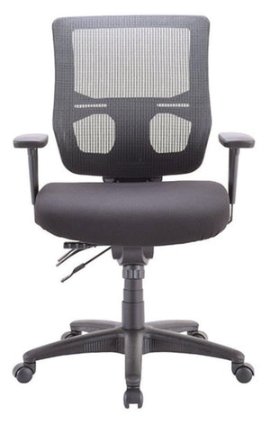 Homeroots Gray Adjustable Swivel Mesh Rolling Office Chair  Plastic 372410